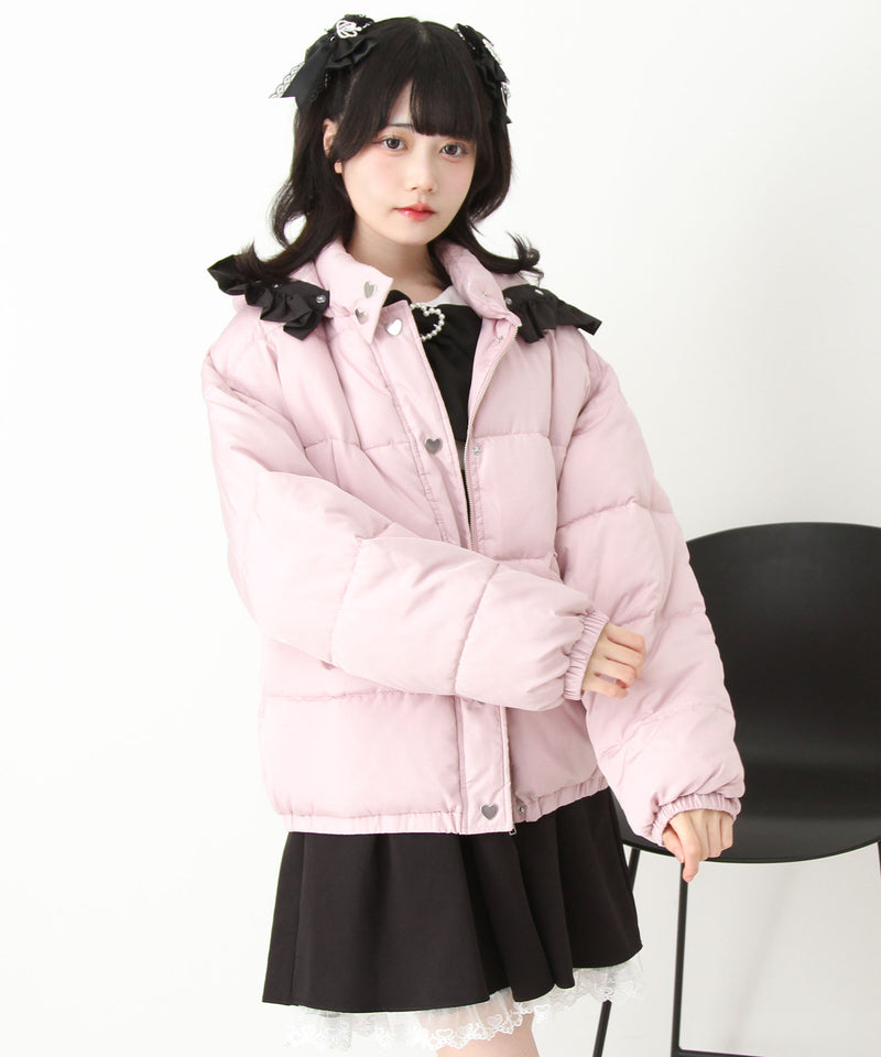 選べるデザイン中綿ハートブルゾン