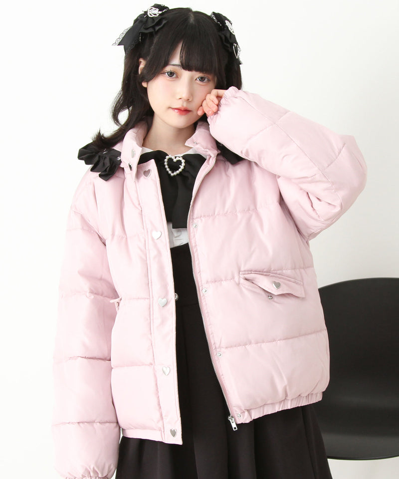 選べるデザイン中綿ハートブルゾン