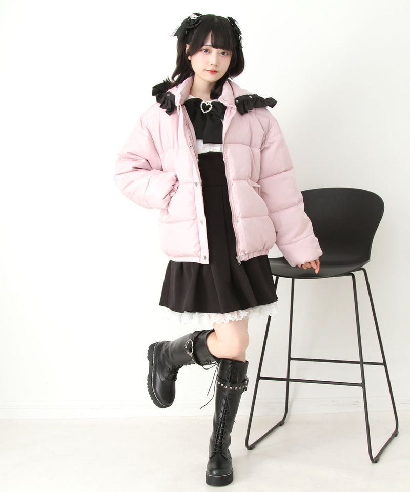 選べるデザイン中綿ハートブルゾン