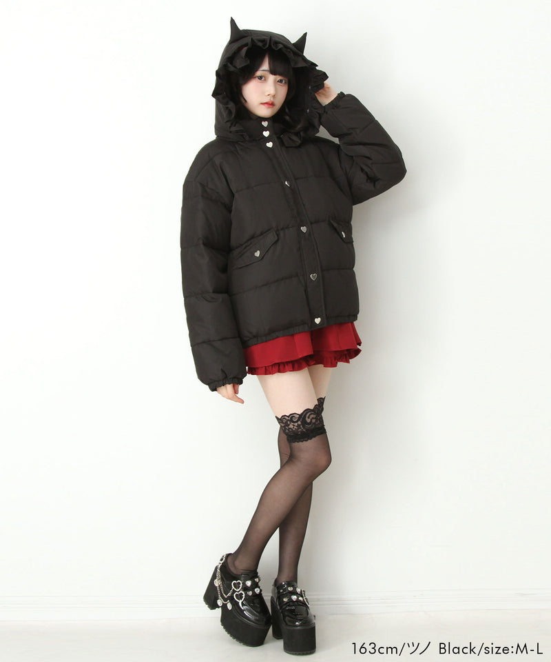 選べるデザイン中綿ハートブルゾン