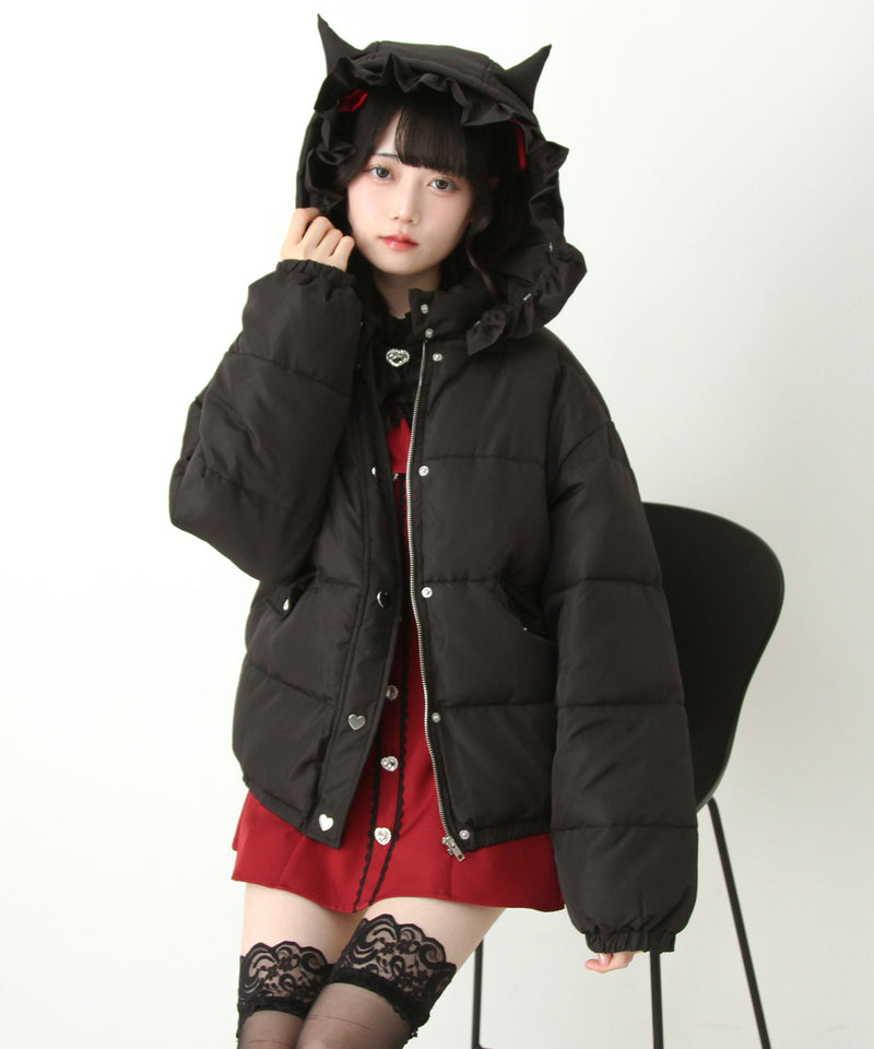 選べるデザイン中綿ハートブルゾン