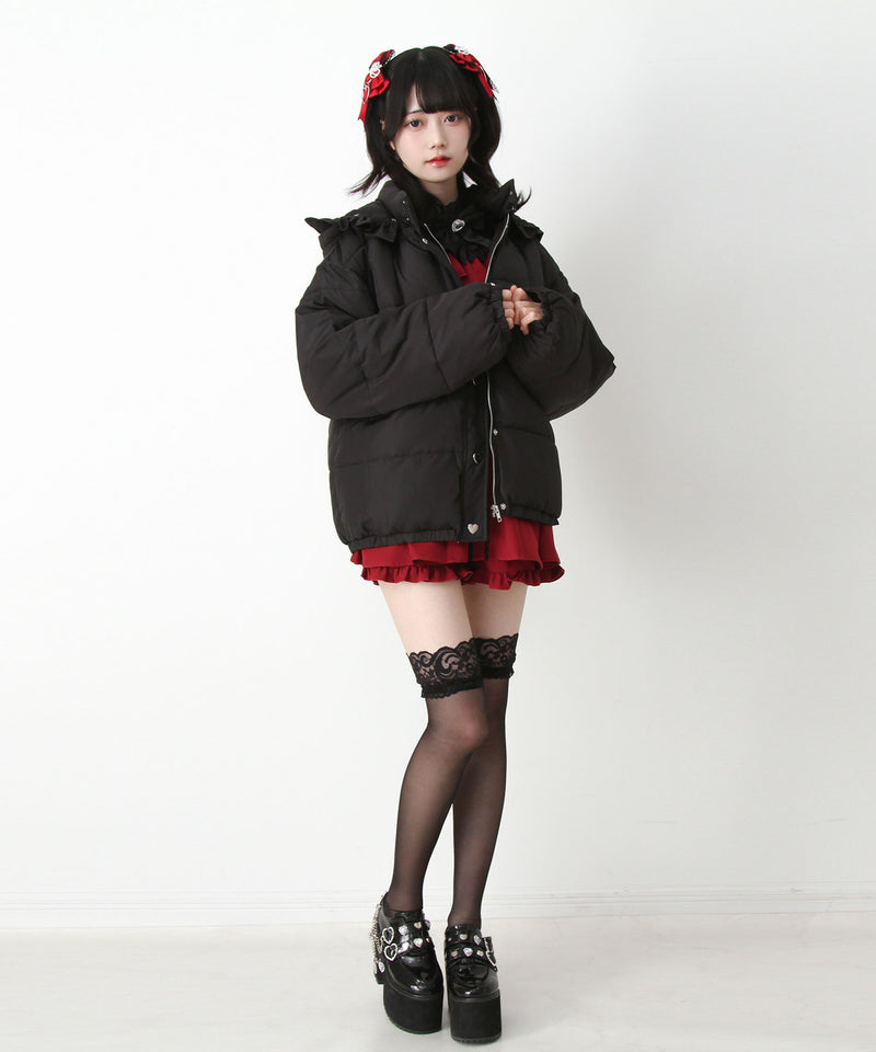 選べるデザイン中綿ハートブルゾン