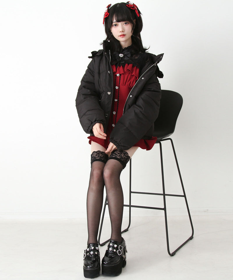 選べるデザイン中綿ハートブルゾン