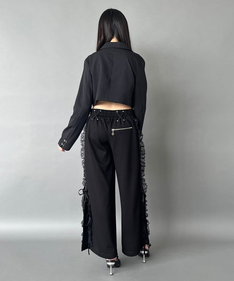 ローウエストワイドパンツ