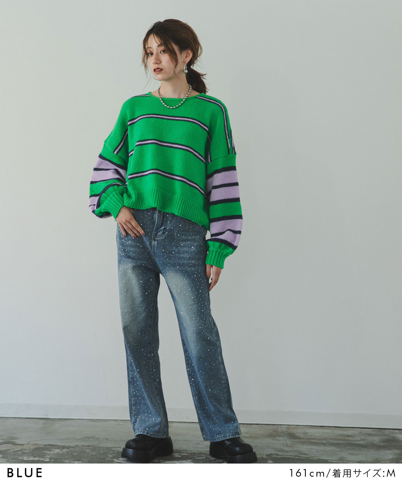 ストーンツキルーズデニムパンツ – レディースファッション通販の夢