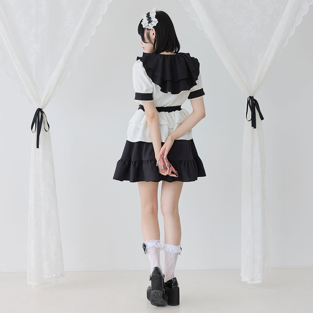 Dear My Love フリルセーラーブラウス バックル付きスカート サックス 533856-09_1000x.jpg?v=1696409317