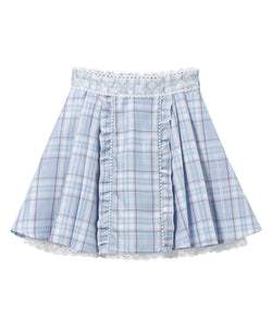 ウエストレースパールフリルスカート