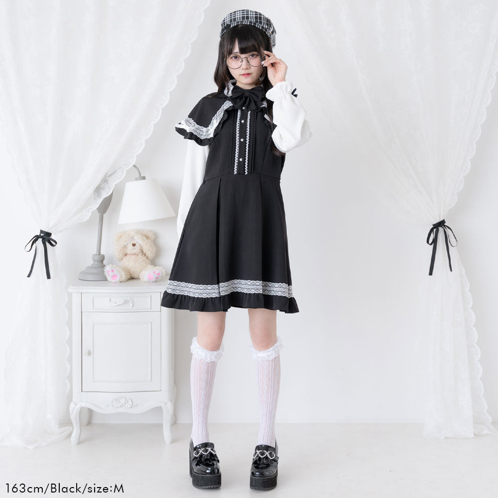 【新品未使用タグ付き】完売　3L ディアマイラブ　ポンチョ風袖切替ワンピース　黒 534861-02_1000x.jpg?v=1724652728