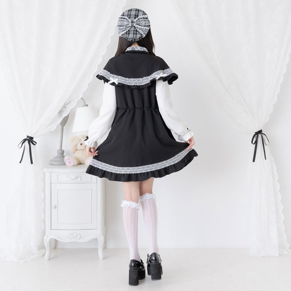 ポンチョ風袖切替ワンピース – レディースファッション通販の夢展望