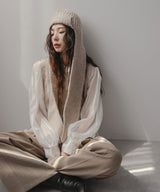 マフラーフライトニットキャップ/フライトビーニー