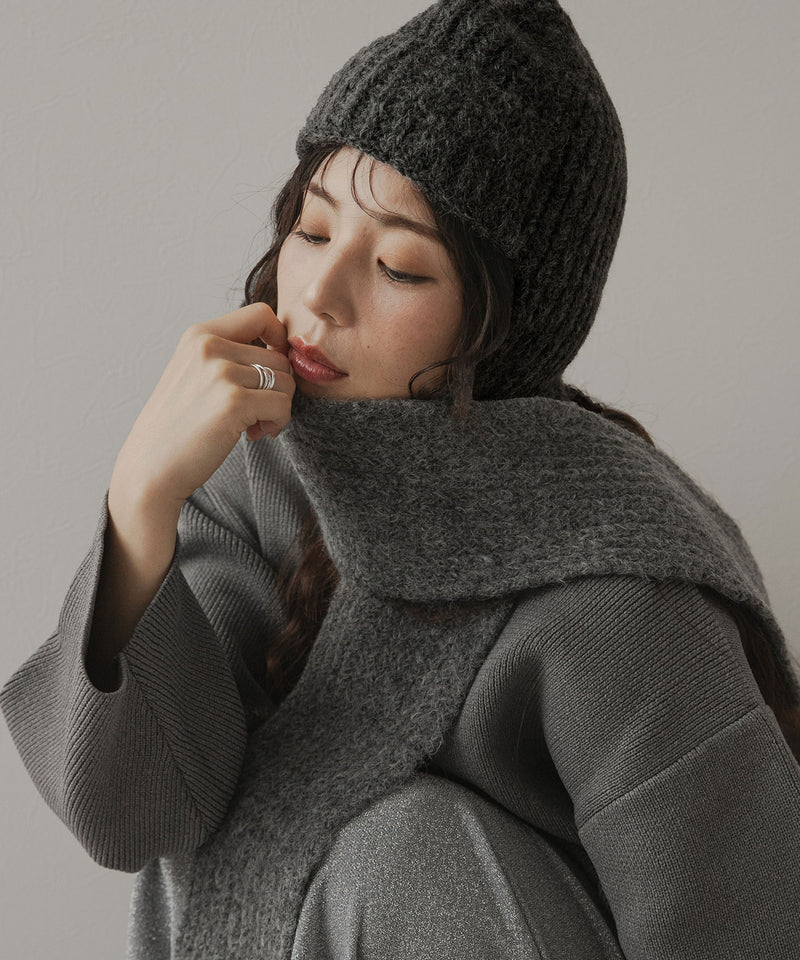 マフラーフライトニットキャップ/フライトビーニー