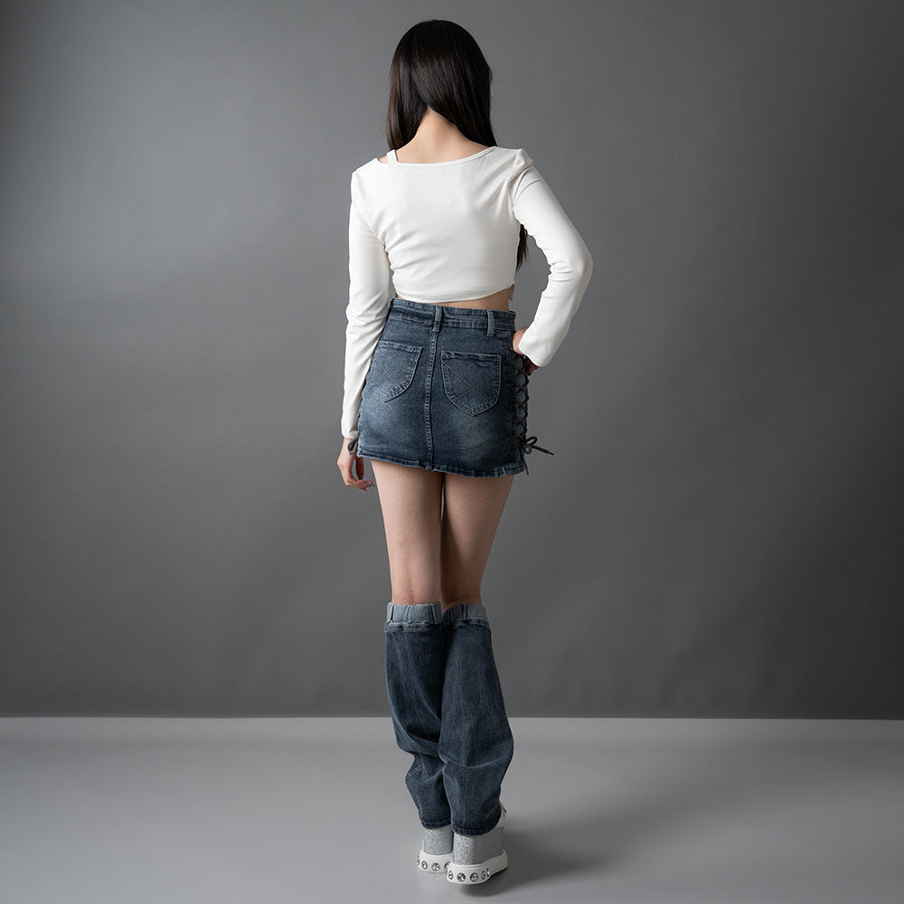 新春セール】レッグカバーsetデニムスカパン – レディースファッション