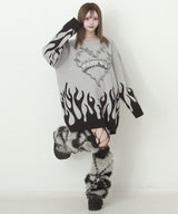 【新春セール】フレイムジャガードビッグニット