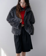 ファーシャギージャケットアウター