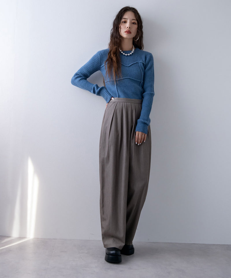 スリータックカーブスラックスパンツ