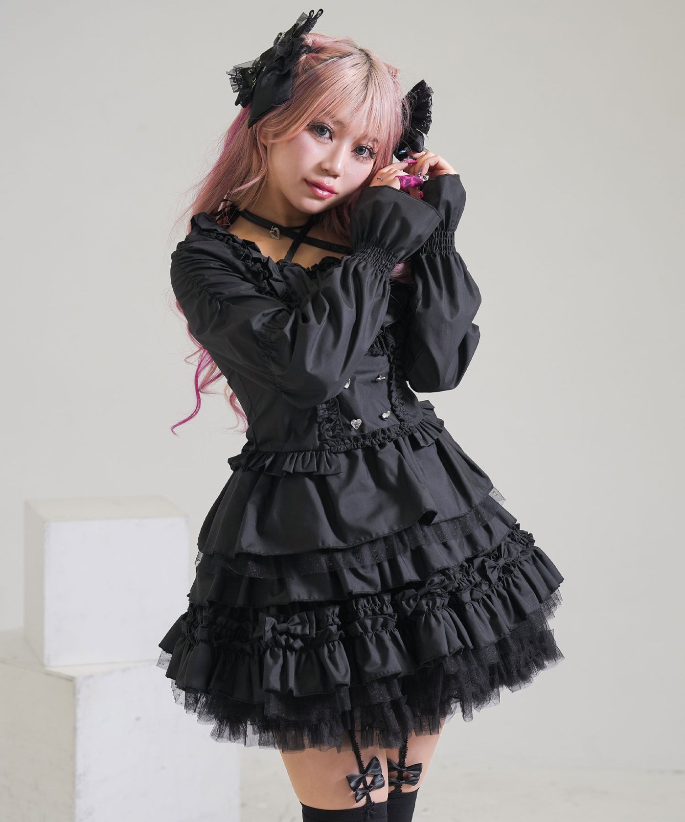 リボンチュールタイプorタックフレアタイプ選べる甘サブジラフレア