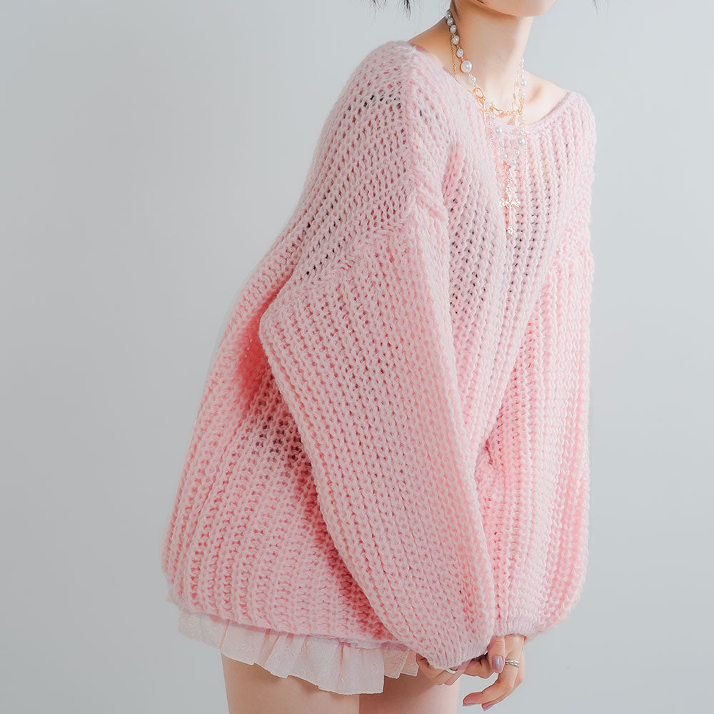 アゼ編みゆるニットトップス – レディースファッション通販の夢展望