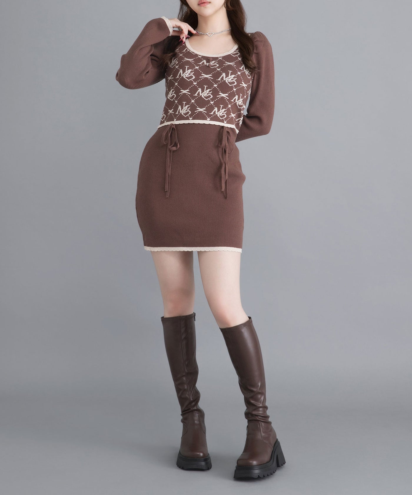 MLモノグラムニットミニワンピ – レディースファッション通販の夢展望