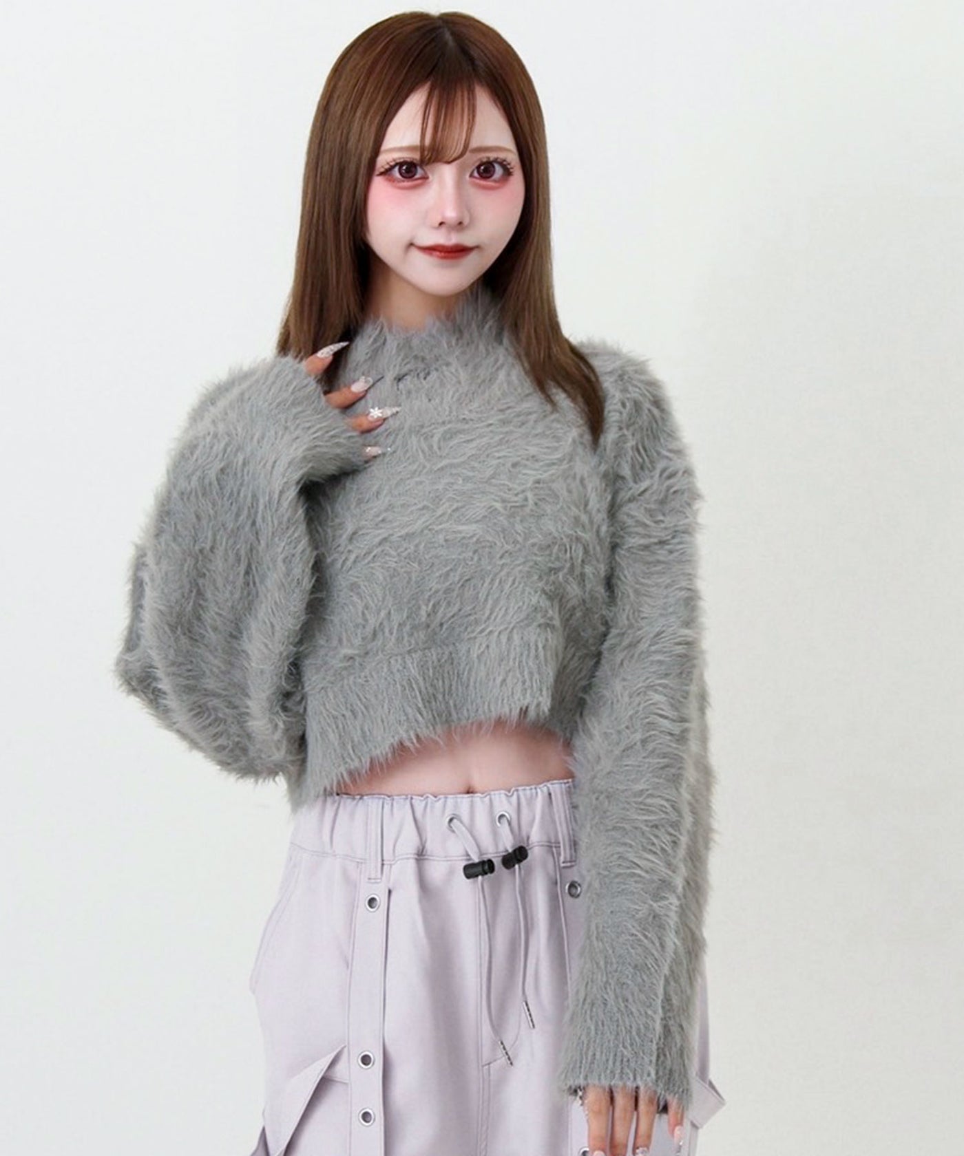 クロップドシャギーニット – レディースファッション通販の夢展望【公式】