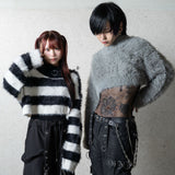 【新春セール】クロップドシャギーニット