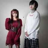 【新春セール】ロゴグランジビッグニット