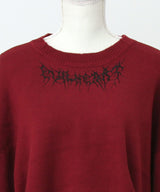 【新春セール】ロゴグランジビッグニット