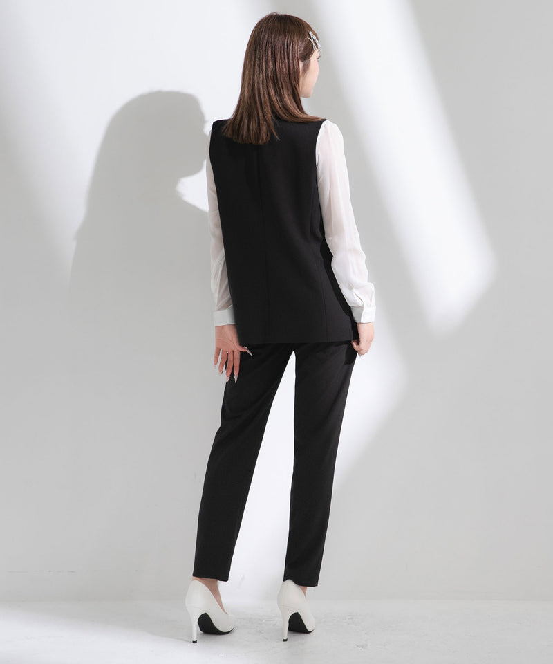 軽やかな着心地楽ちんスーツセットアップ【M/L/LL】【大きいサイズ有】