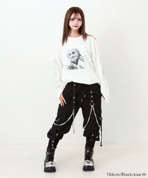 裾リブミリタリーパンツ