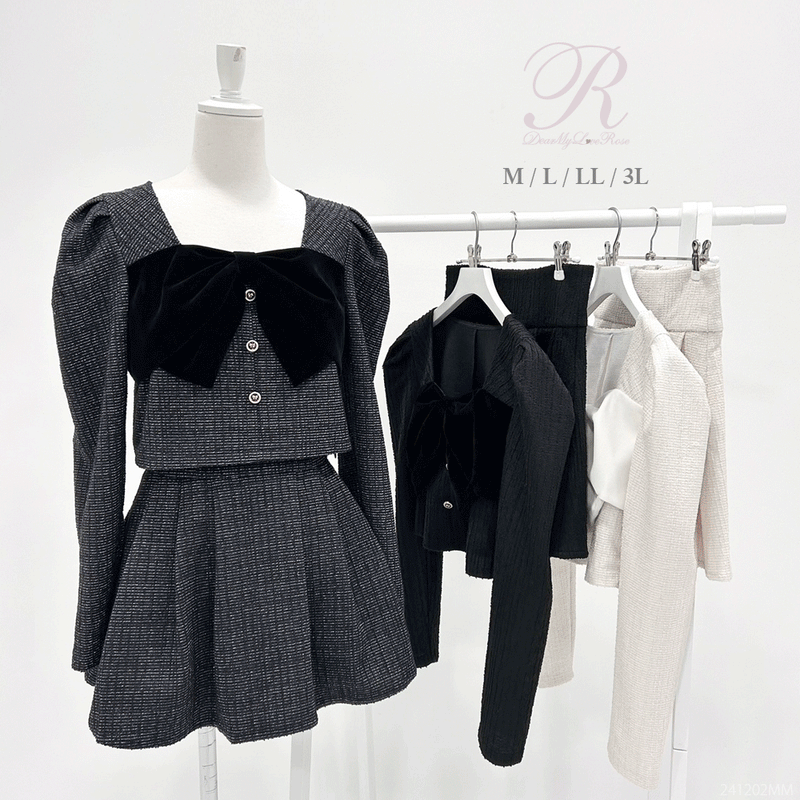 ラメツイードビッグリボンセットアップ – レディースファッション通販 ラメツイードビッグリボンセットアップ – レディースファッション通販