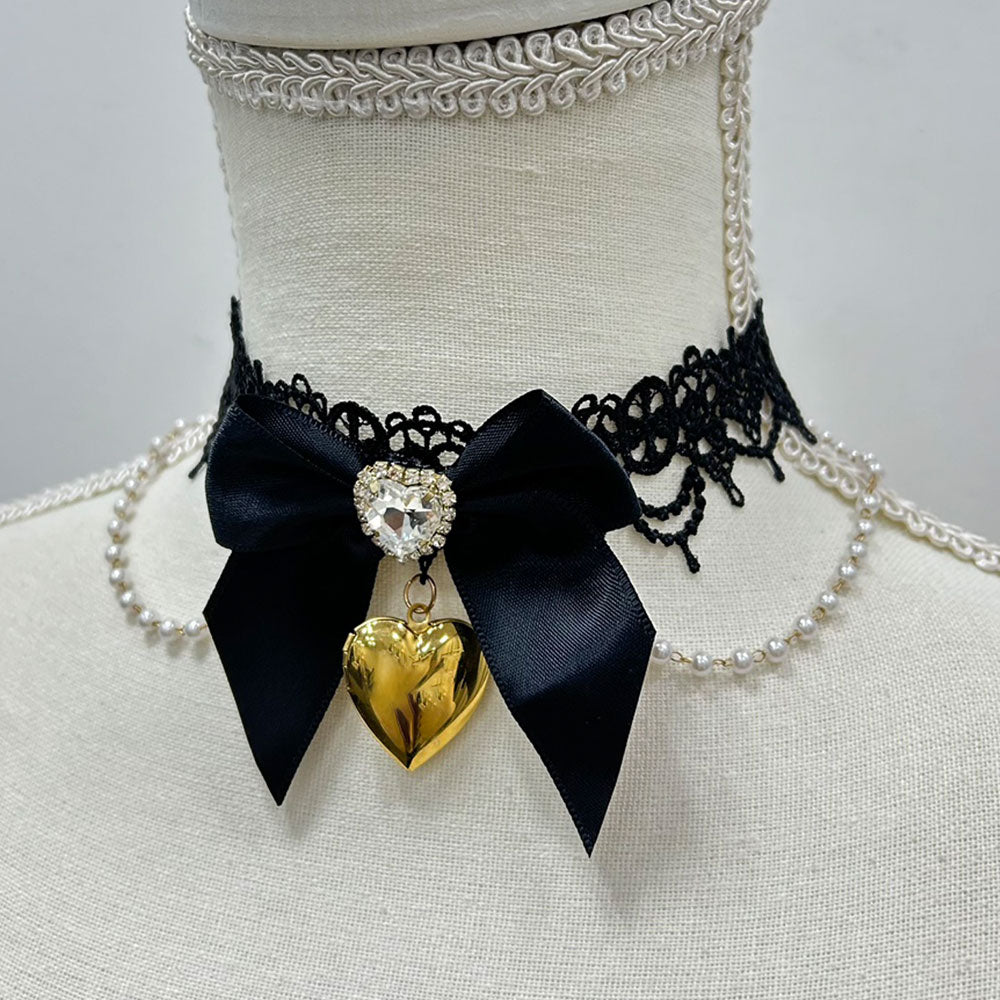 ハートビジューレースチョーカー – レディースファッション通販