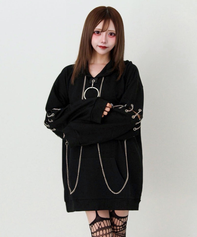 2buy10%OFF対象】ビッグリングチェーンパーカー – レディース