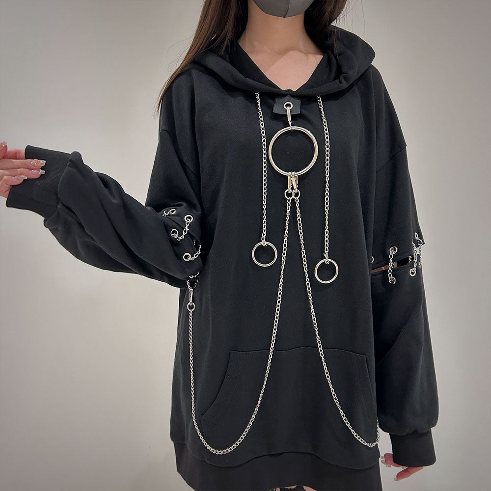 ビッグリングチェーンパーカー – レディースファッション通販の夢展望