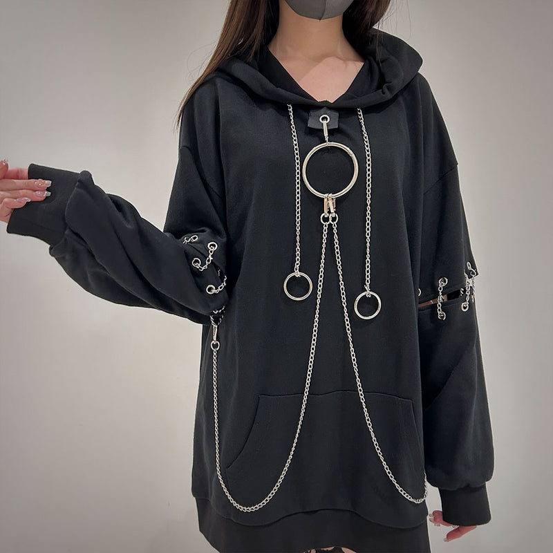 ビッグリングチェーンパーカー – レディースファッション通販の夢展望