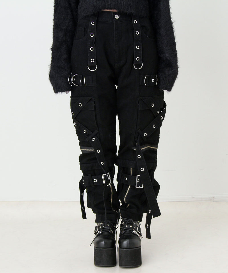 2WAYボンデージデニムパンツ