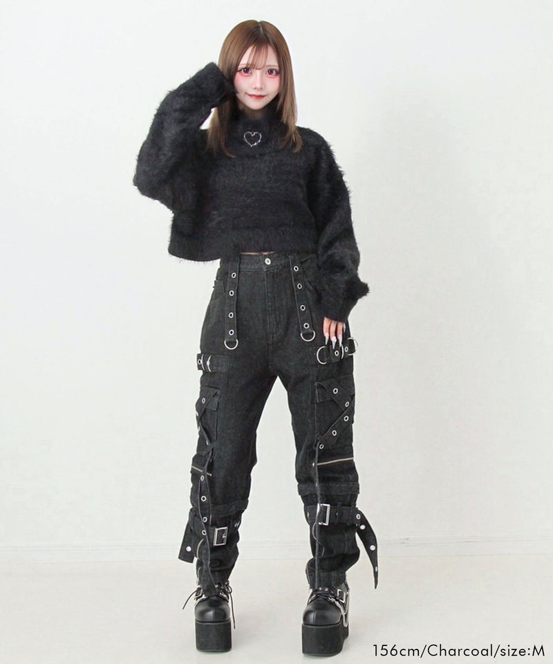 2WAYボンデージデニムパンツ