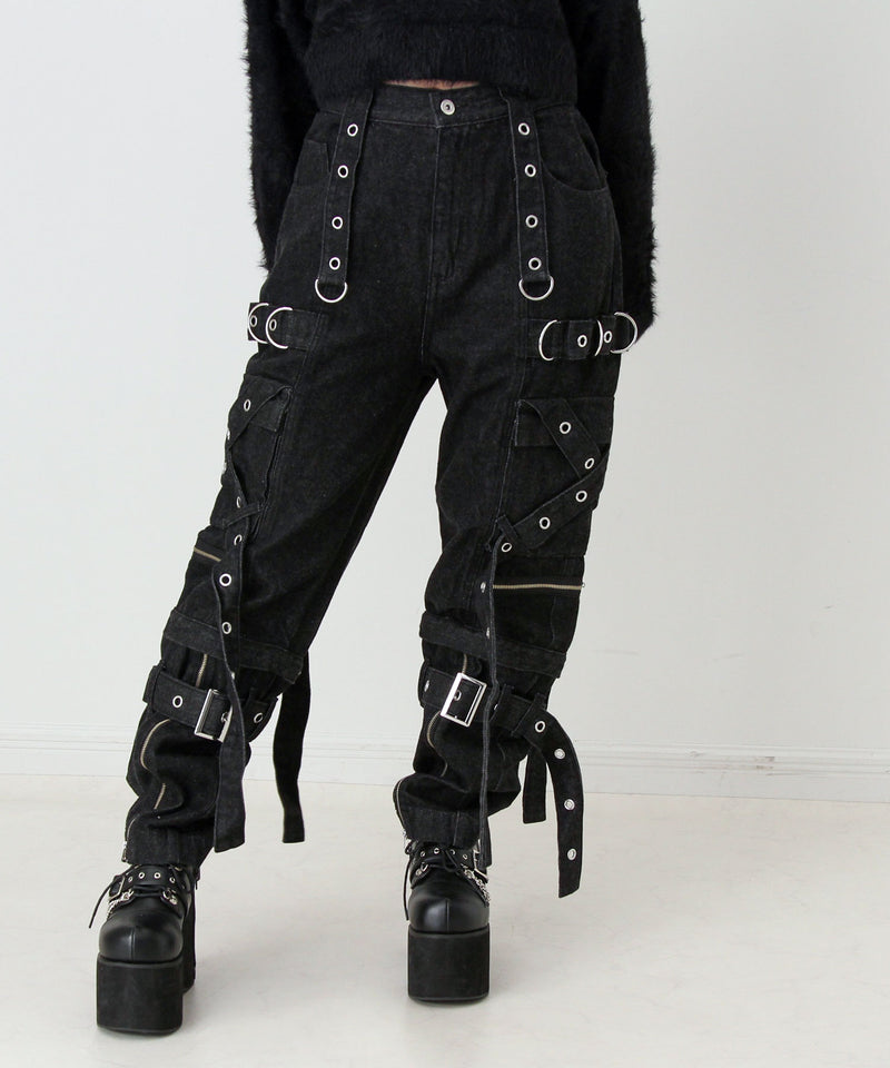 2WAYボンデージデニムパンツ