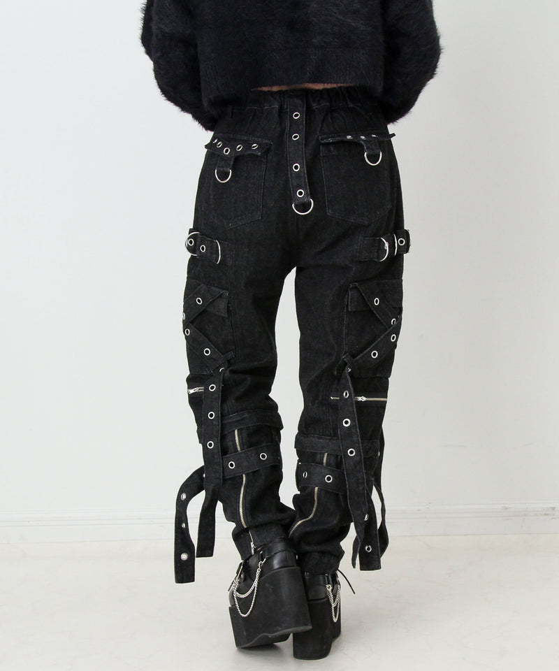 2WAYボンデージデニムパンツ