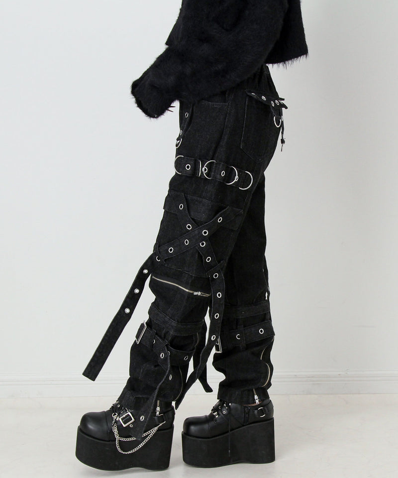 2WAYボンデージデニムパンツ