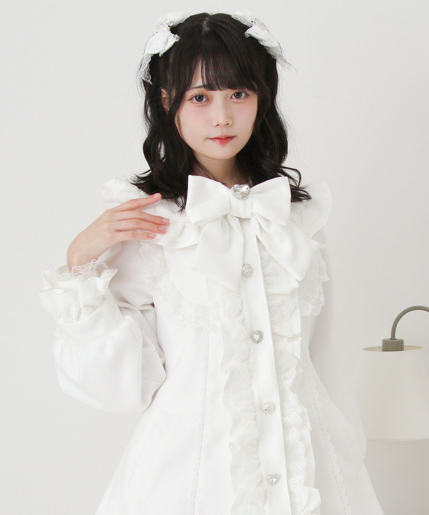 ミルフィーユクローゼット　フリルリボンコート ミルフィーユクローゼット フリルリボンコート ミルフィーユ