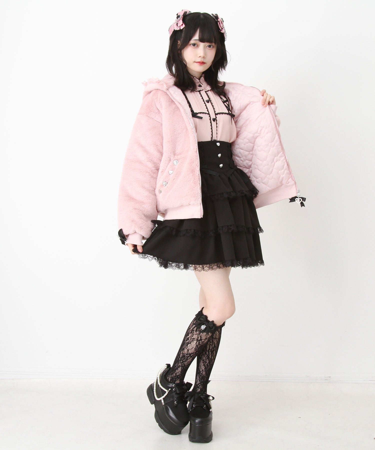 IRMN フード付きブルゾン（LADIES）