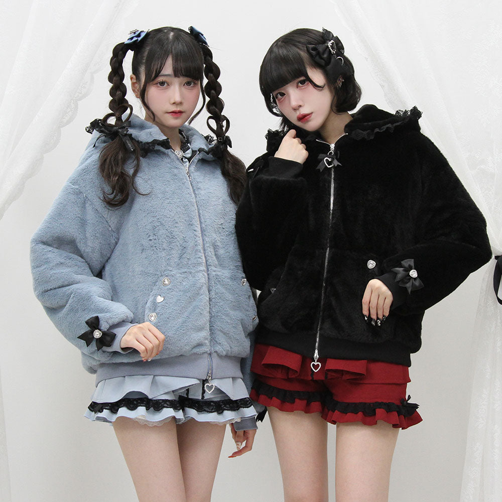 sara ★デミルクスビームス★ もこもこファーコート　ボアブルゾン完売 sara 様専用☆デミルクスビームス☆ もこもこファーコート ボア