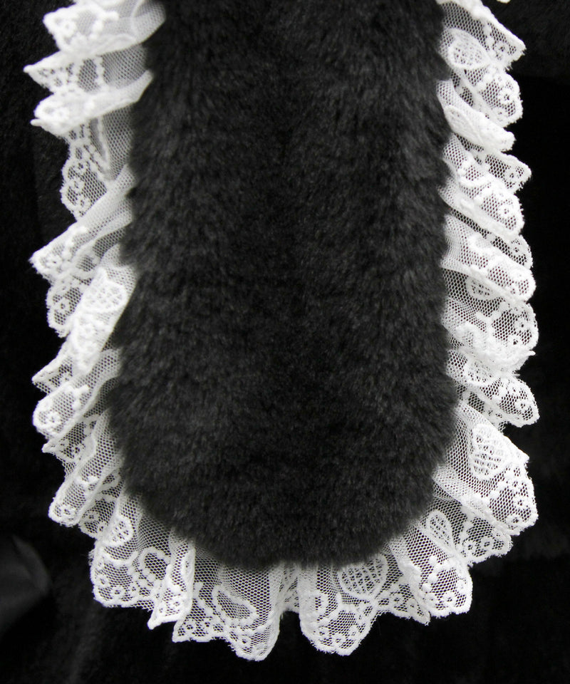 選べるフードデザインフレアファーコート