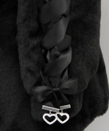 選べるフードデザインフレアファーコート