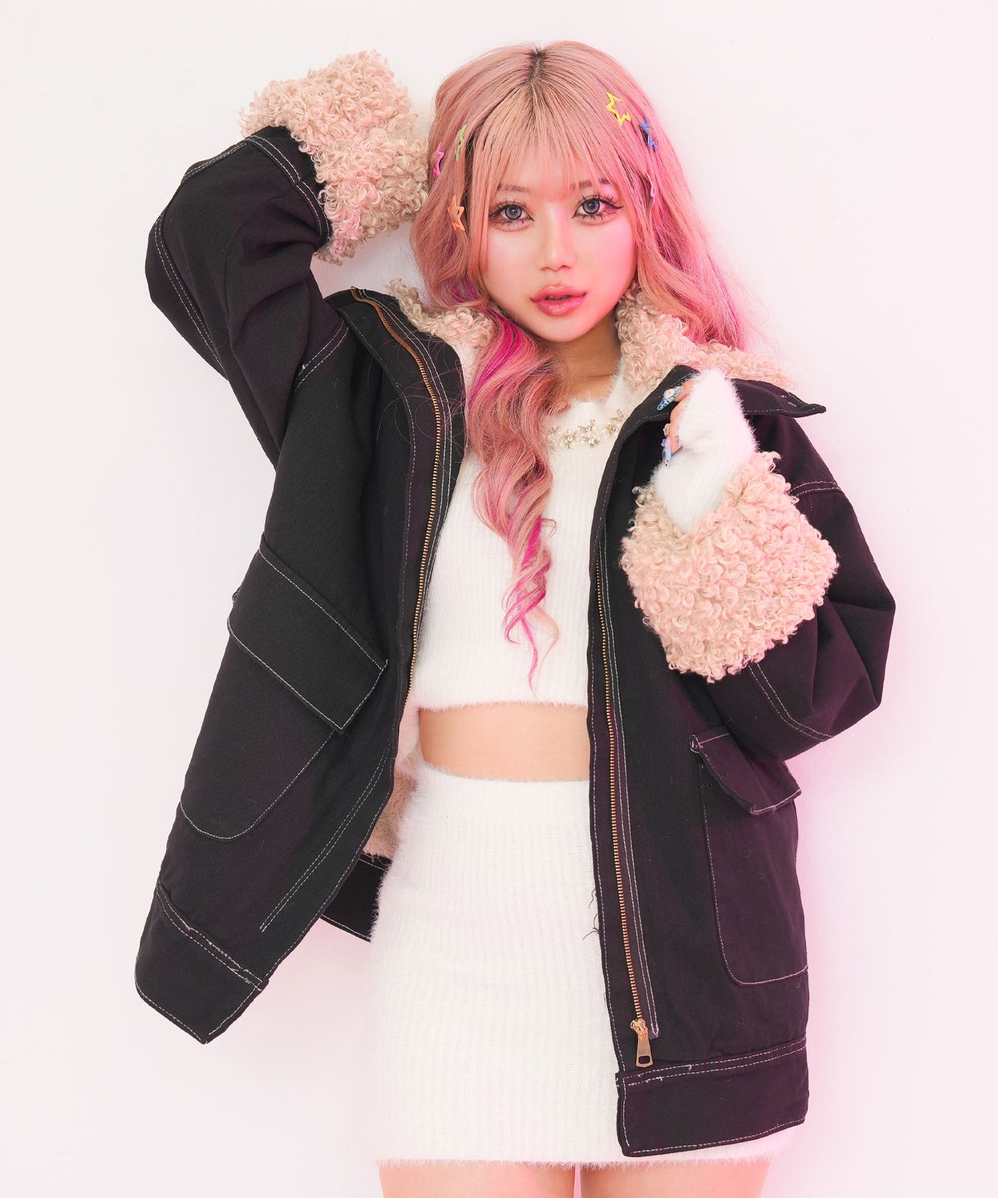 ハンドメイド うさ耳 ニット帽 2way アームウォーマーセット ハンドメイド うさ耳 ニット帽 2way アームウォーマーセット