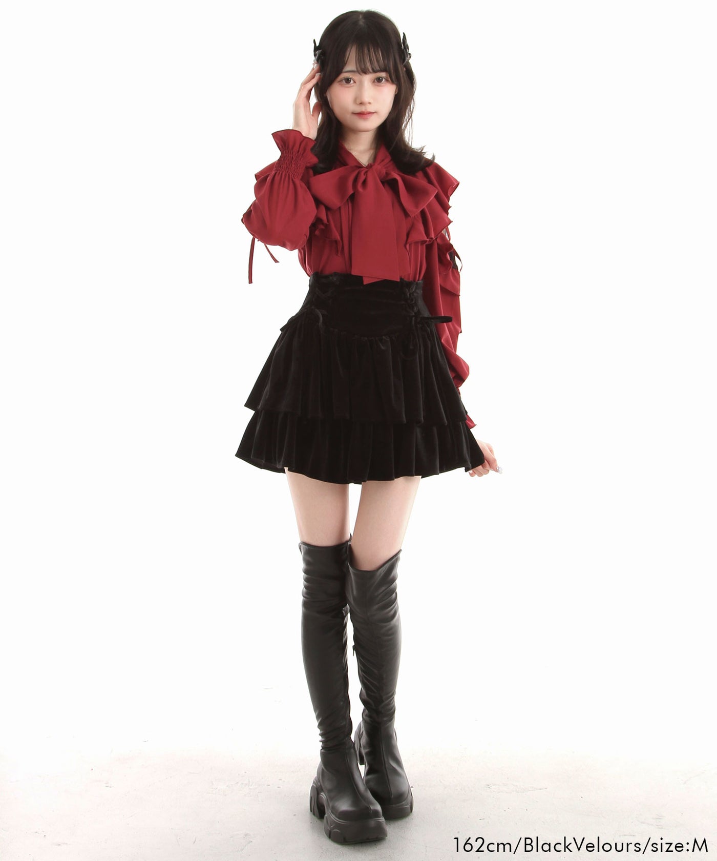 レースアップティアードミニスカート – レディースファッション通販の