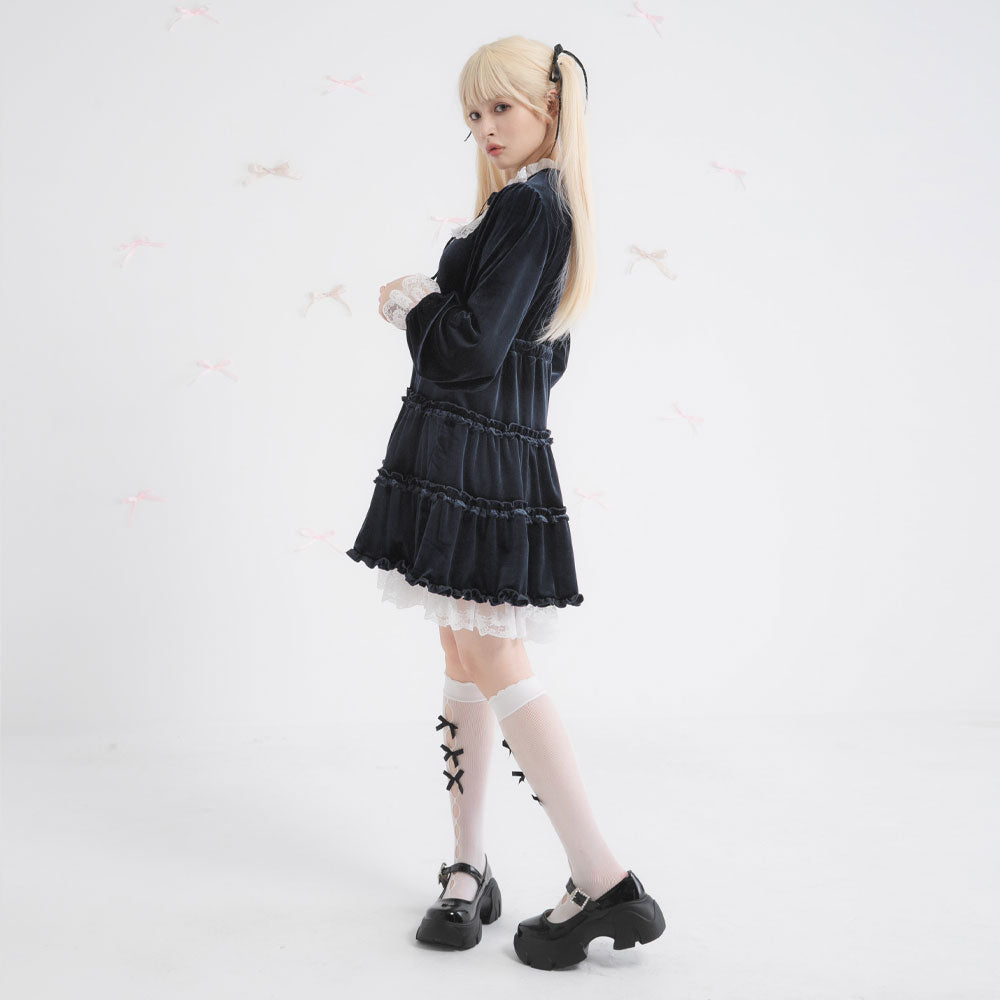 セール2日迄❣️ アナスイ　ベロアレースワンピース 楽天市場】ANNA SUI アナスイ ロングワンピース 未使用品 サイズ