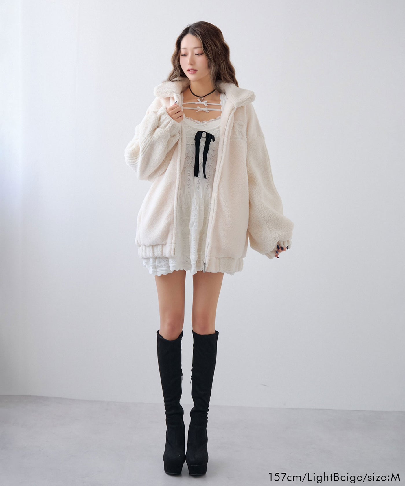 2buy20%OFFクーポン対象】オーバーサイズボアブルゾン – レディース