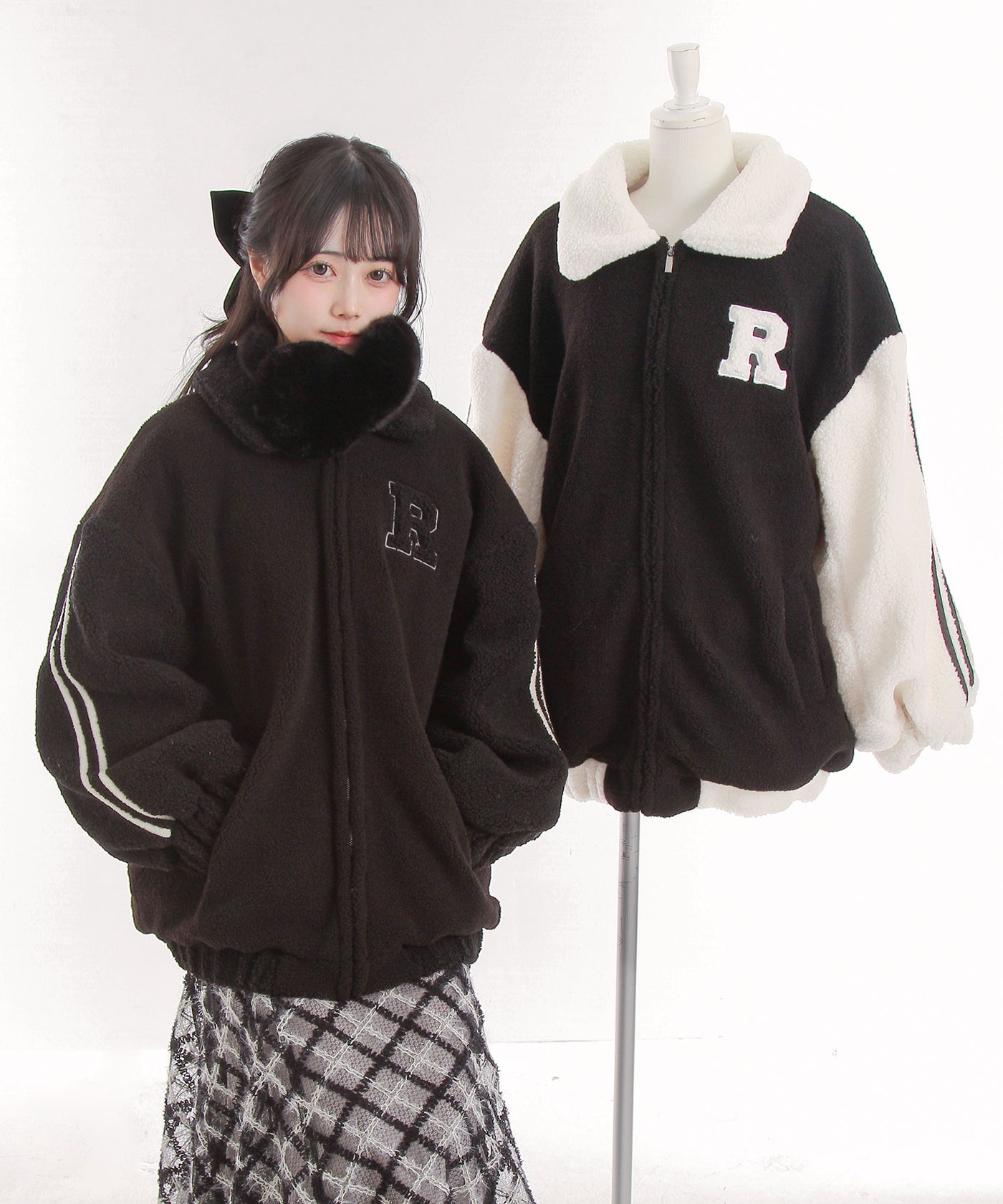 オーバーサイズボアブルゾン – レディースファッション通販の夢展望