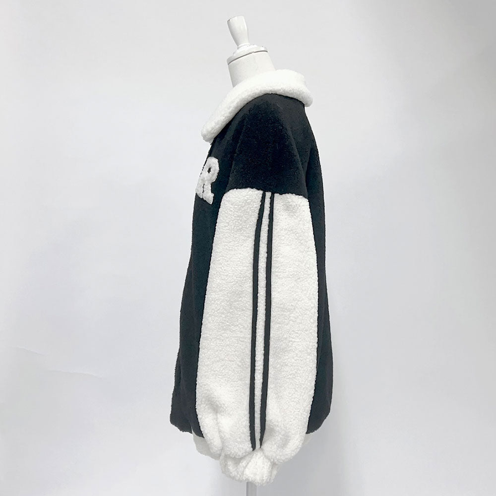 新品 オーバーテディーボアブルゾン♡グレー