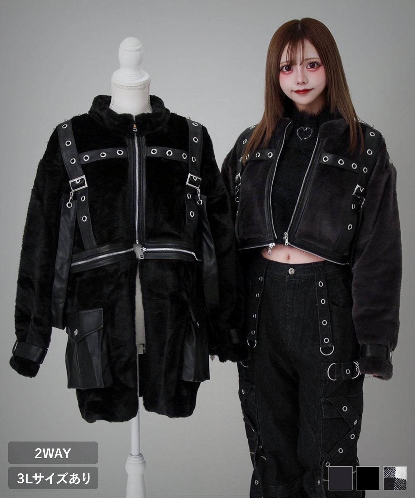 2WAYボンデージファーコート – レディースファッション通販の夢展望